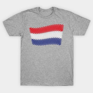 Flag Of The Netherlands / Tricolor (Scribble) T-Shirt